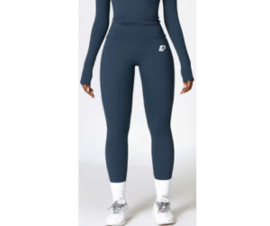 Silk High Waist Leggings Azul