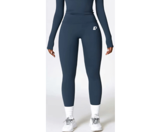 Silk High Waist Leggings Azul