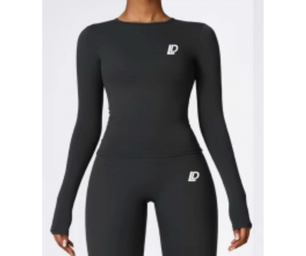 Silk Long Sleeve T-Shirt Negra