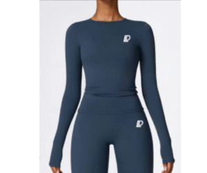 Silk Long Sleeve T-Shirt Azul