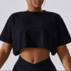 Summer Crop Top Negro
