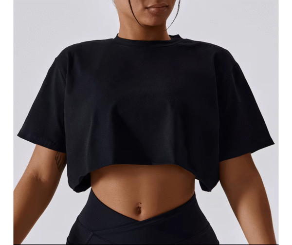 Summer Crop Top Negro