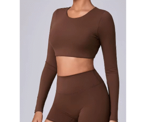 Summer Chill Out Top Manga Larga Chocolate