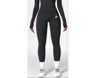 Silk High Waist Leggings Negro